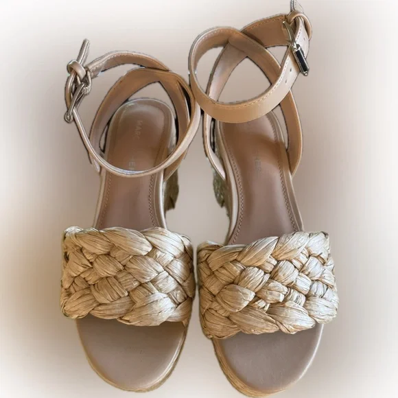 * MARC FISHER Light Natural Raffia, Sandal - Picture 3 of 9